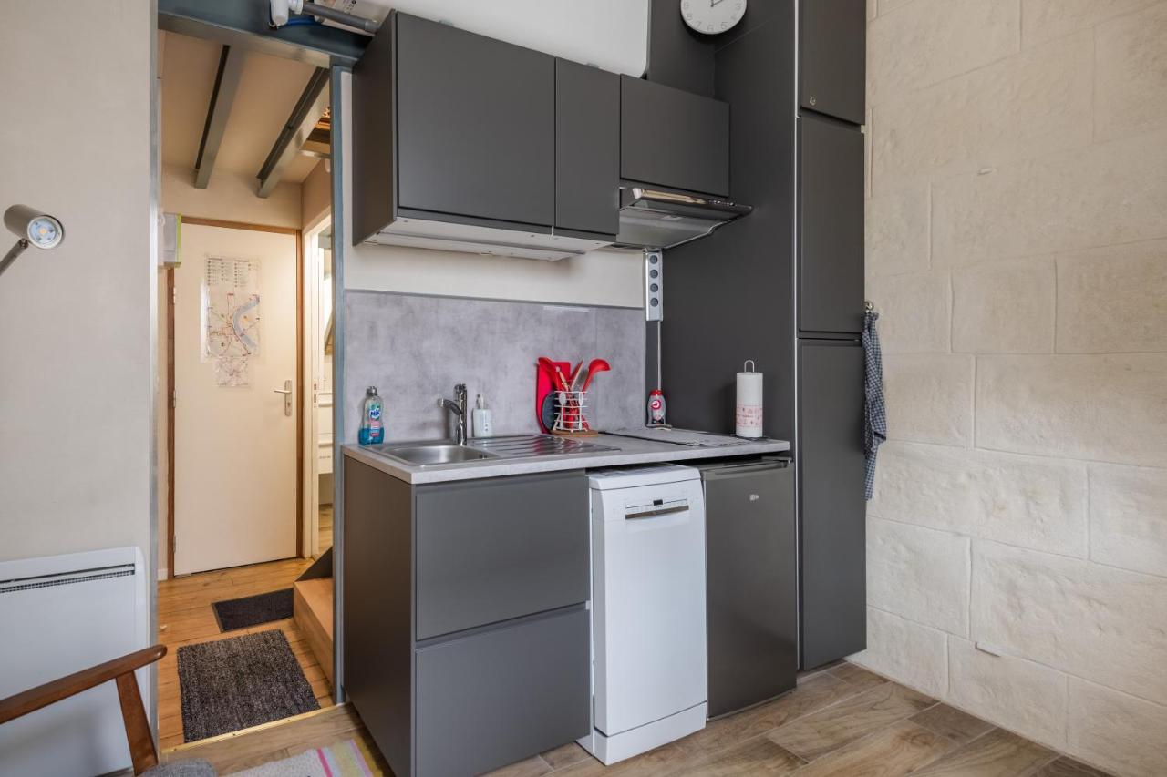 Studio En Duplex-Aircon-Terrasse-Parking-Calme Bordéus Exterior foto
