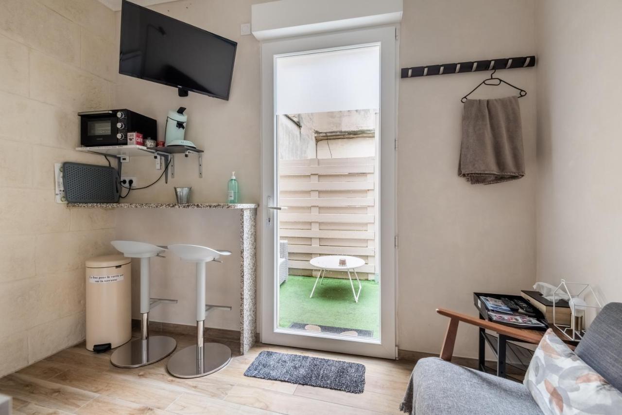 Studio En Duplex-Aircon-Terrasse-Parking-Calme Bordéus Exterior foto